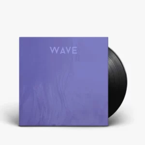 Schallplatte mit dem Schriftzug Wave schaut aus einer Schallplattenhülle hervor, Verweis auf Demo der SUISA-freien Wartemusik.